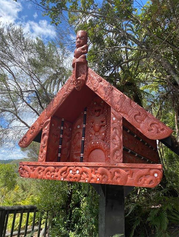 Rotorua Maori carving