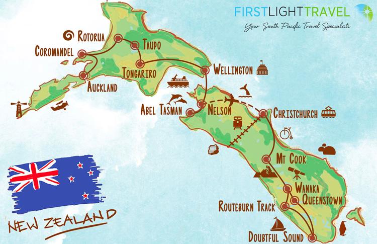 New Zealand Family Holiday Map