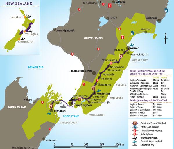 Classic Wine Trail Map
