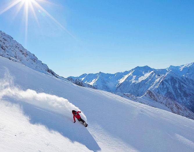 Skiing in Canterbury