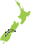 9 Day Must Do South Island Self Drive Small Map