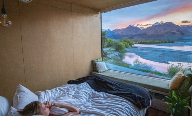 Ecoscape room at Kinlock Wilderness Retreat