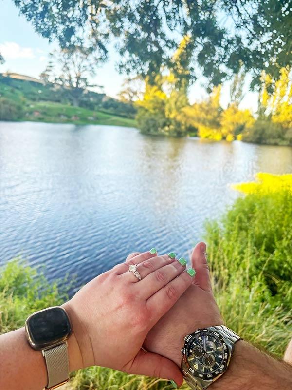 Engaged at Hobbiton