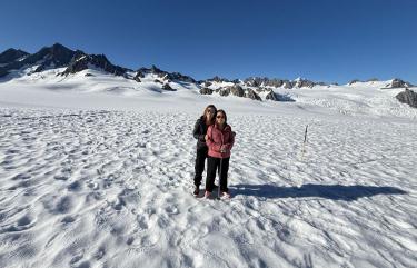 Snow landing Franz Josef