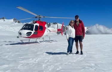 Twin Glacier Franz & Fox snow landing