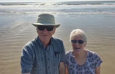 Enjoying the outgoing tide