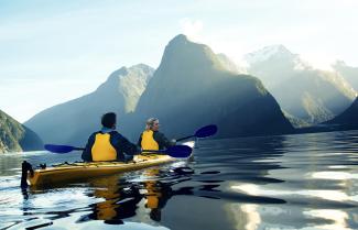 Kayaking Milford Sound