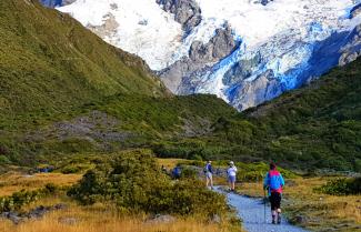 Walking Mt Cook National park