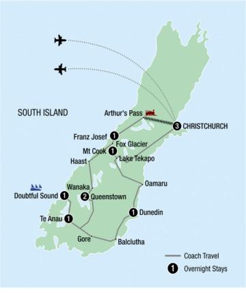 Ultimate Christmas Tour Large Map